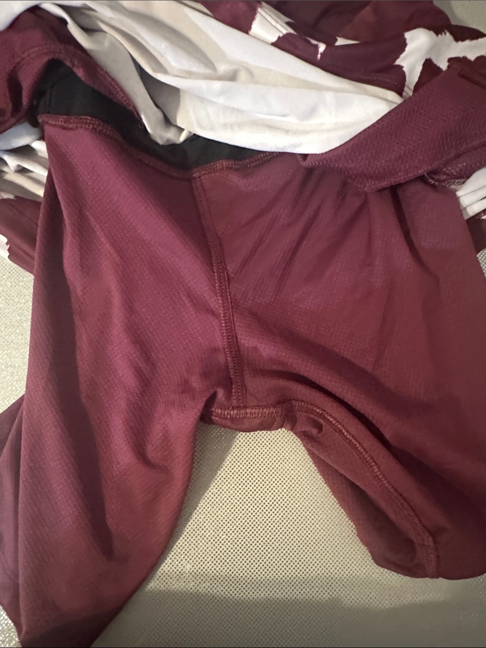 Nike Burgundy & White Printed A-Line Skirt - Picture 6 of 9